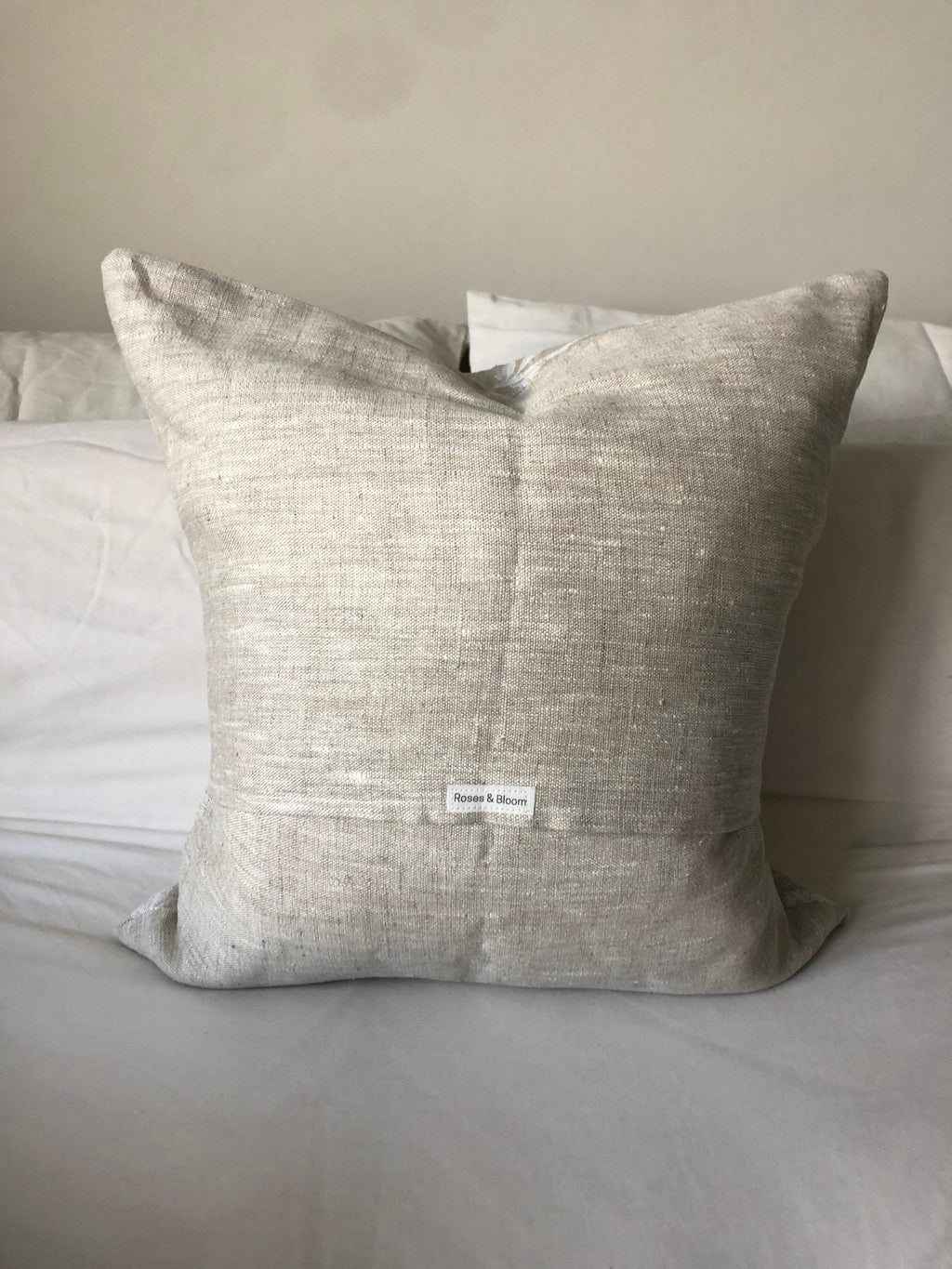 French Country linen cushion covers, vintage pillows with envelope reverse