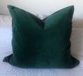 Dark Emerald Green Velvet Cushion Cover: Eclectic Home Decor