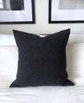 Handwoven Navy Blue Pillow Cover: Polka Dot Scatter Cushion