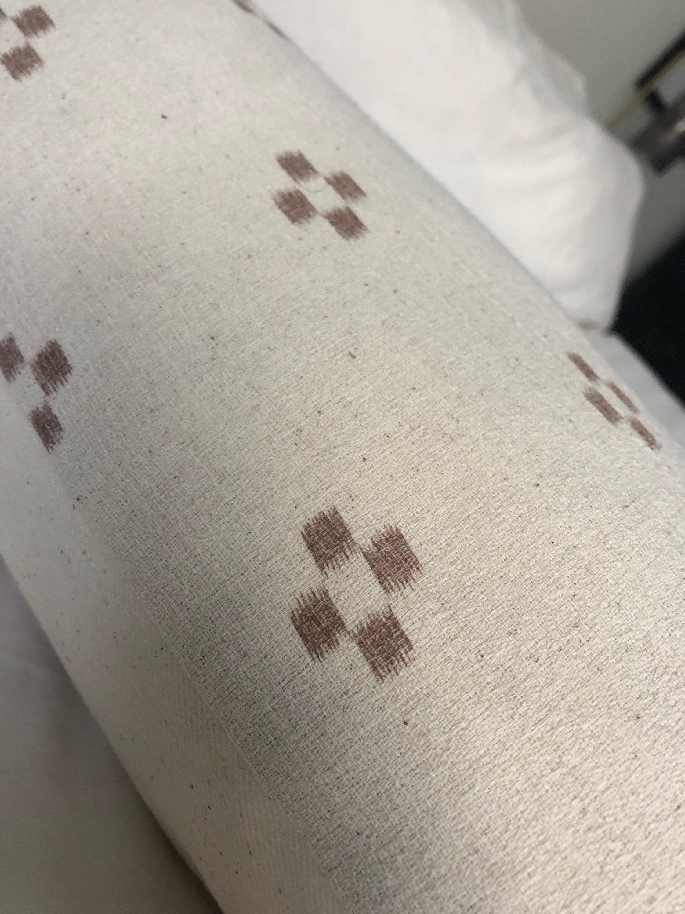 Extra long bolster cushion cover, earth tones handwoven lumbar pillowcase