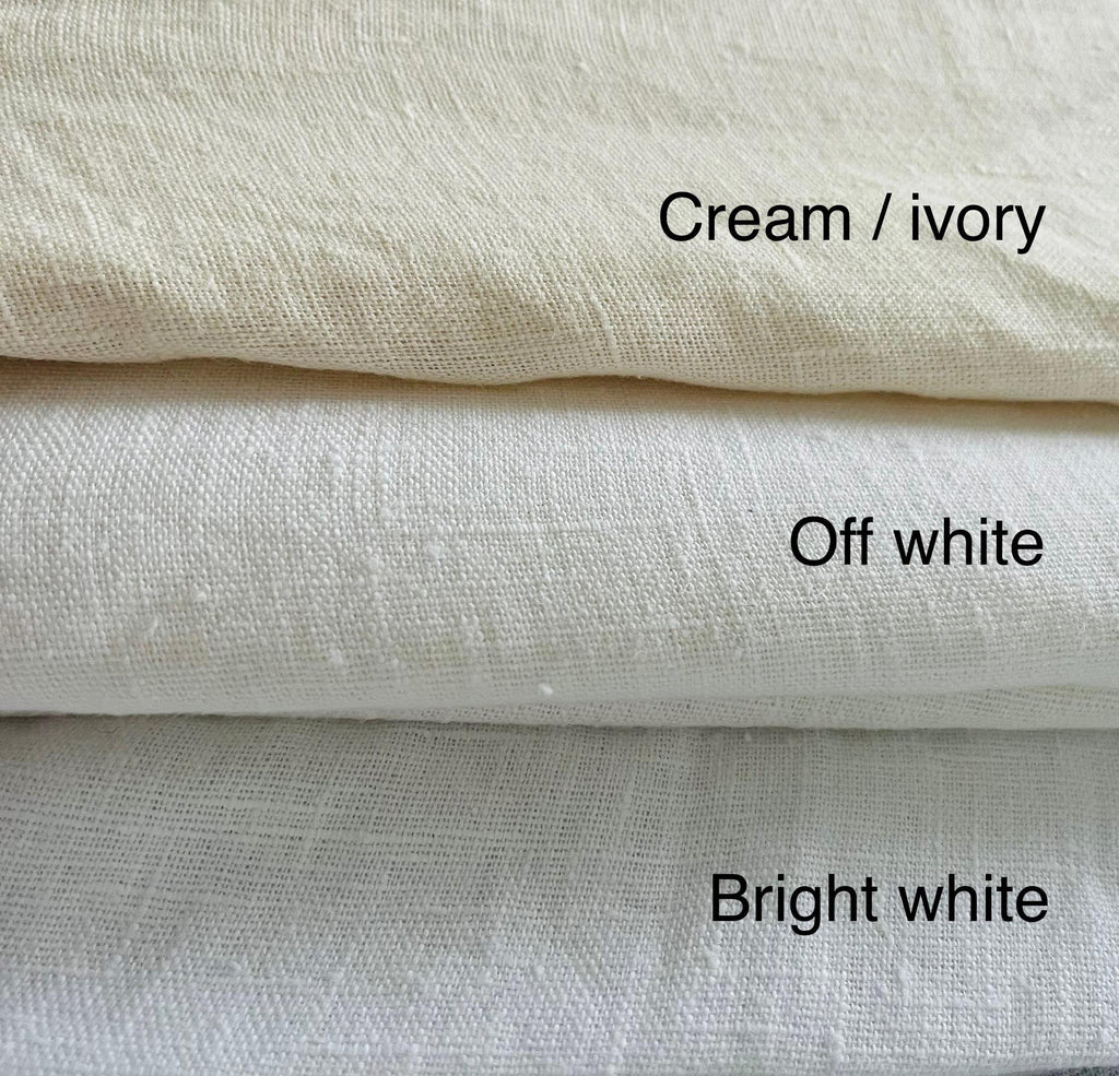 White French Linen Pillow Cover, Farmhouse Cushion, Bolster Pillow