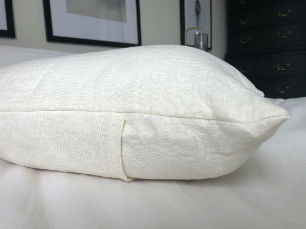 Cream linen cushion covers, French linen pillow cover, minimal home decor