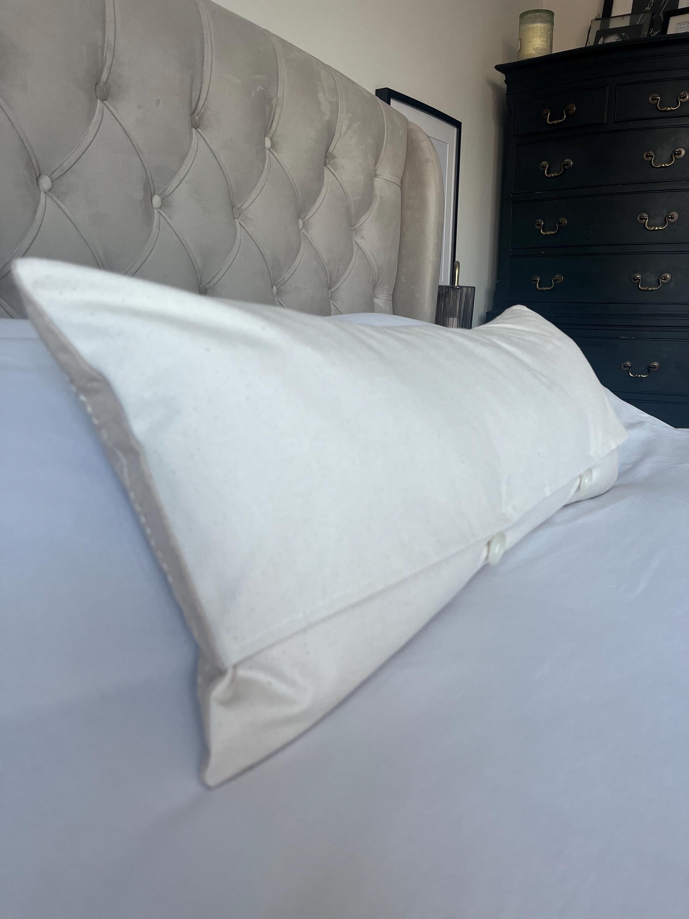 Neutral Stripe Bolster Pillow Cover: Earth Tones Hmong Cushion, sand beige throws