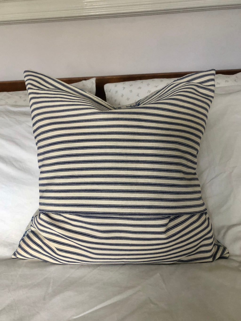 french country blue toile de jouy cushion covers, vintage home decor