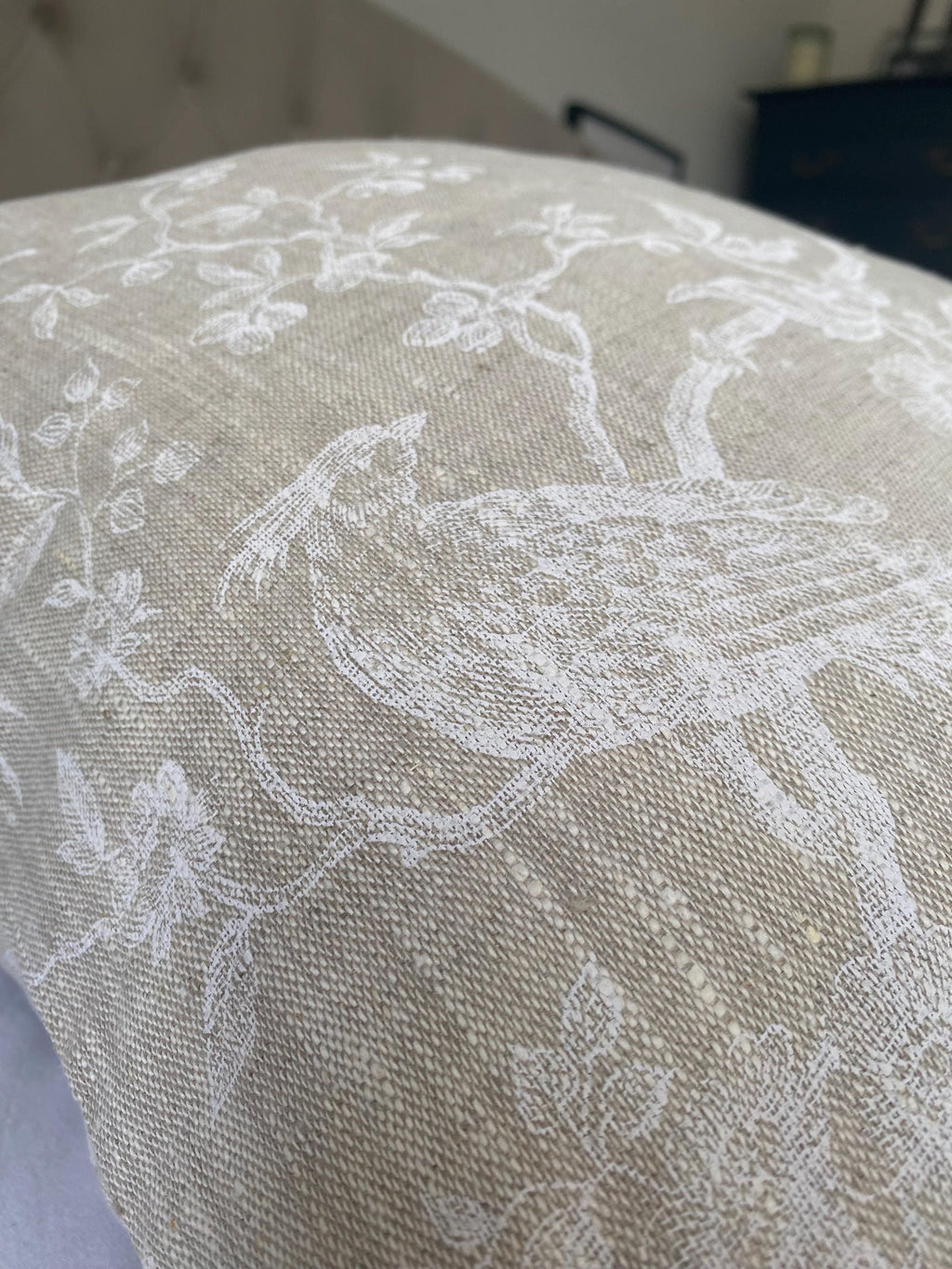 French linen pillow cover, neutral cushions, vintage home decor, farmhouse scatter cushions