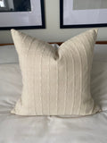 Neutral textured pillow cover, cream cushions, bohemian home decor, large cushion covers, oblong cushion cover