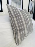 French Vintage Ticking Stripe Cushion Cover: Farmhouse Throw Pillow