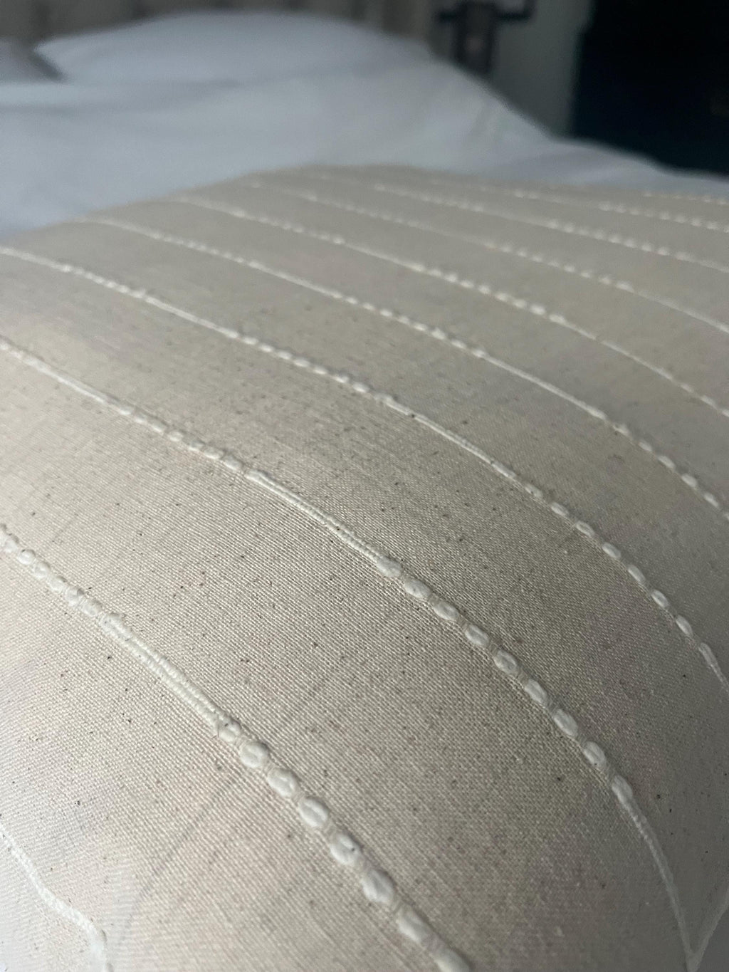 Light beige striped pillow cover, Sandy brown throw cushions, taupe cushion covers