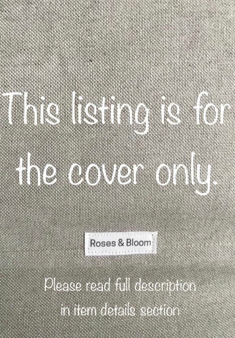 Stripe Linen Bolster Pillow Cover: Extra Long Lumbar Cushion, Boho Home Decor