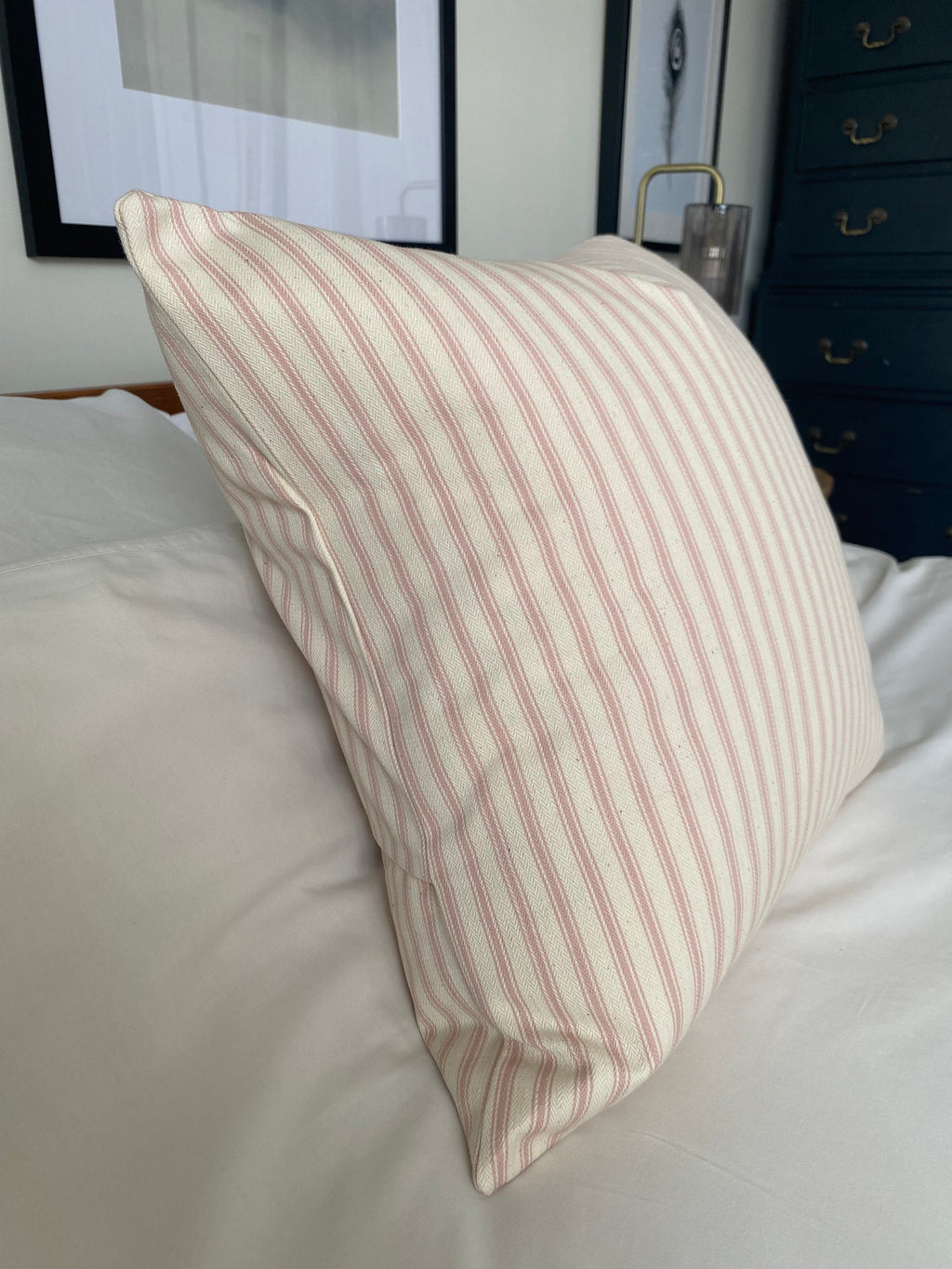 French country pillow cover, blush pink farmhouse cushion covers