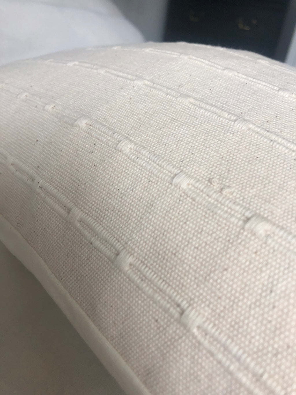 Neutral textured pillow cover, cream cushions, bohemian home decor, large cushion covers, oblong cushion cover