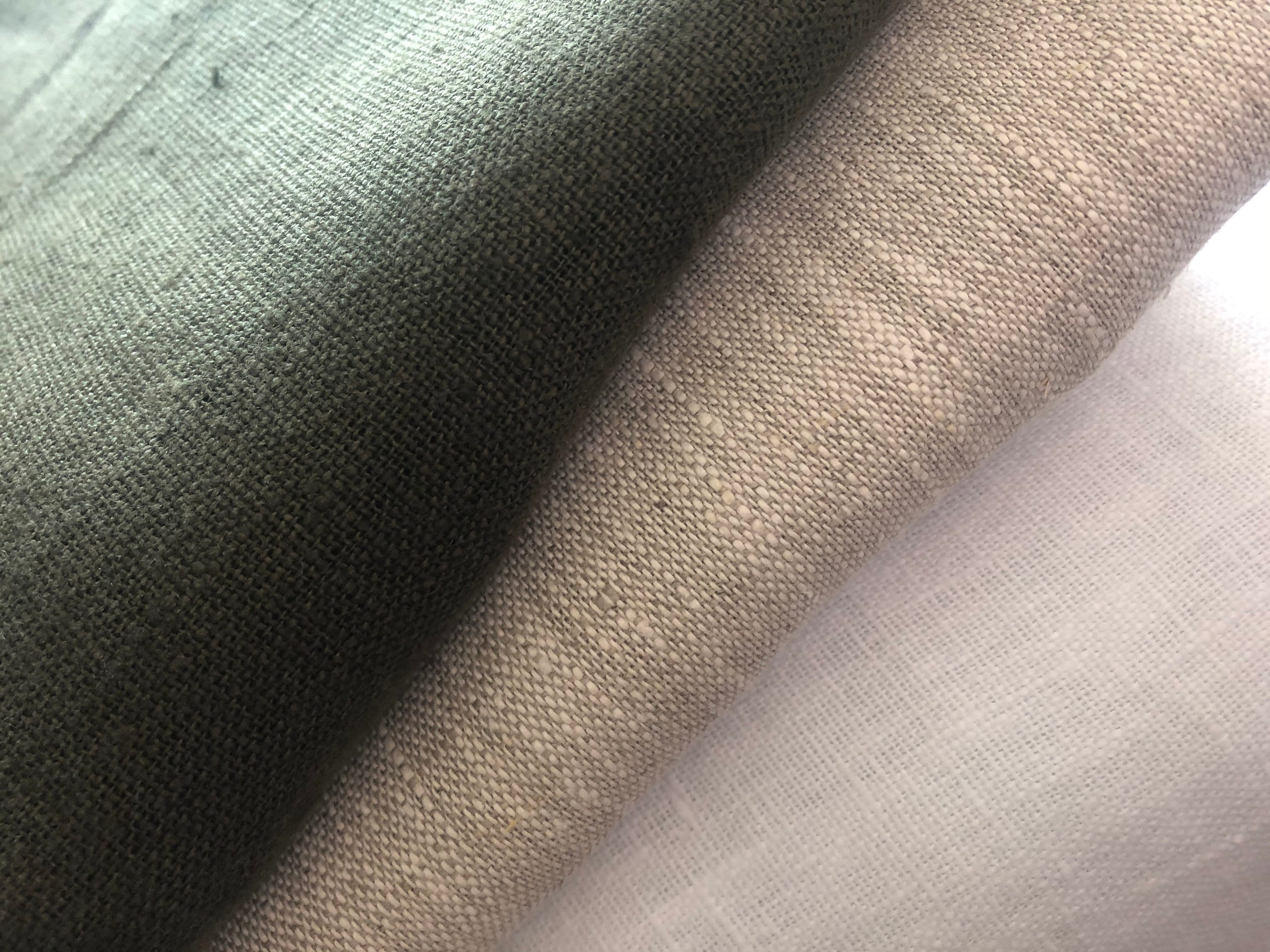Olive Green French Linen Pillow Cover, Handmade envelope back Cushion