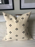 Geometric IKAT Pillow Cover, Black Eclectic Home Decor