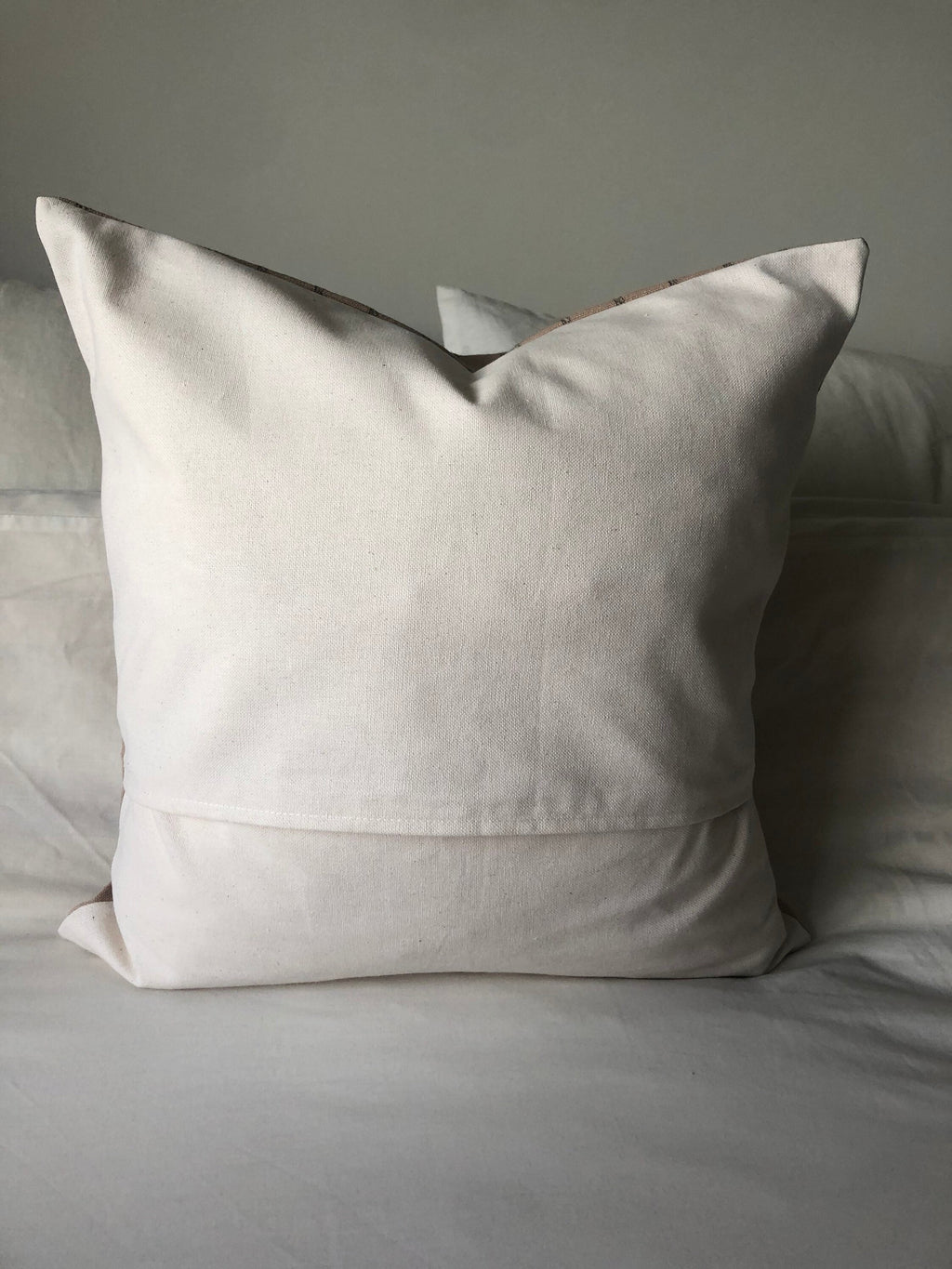 Brown Striped Cotton Cushion Cover: Bohemian Home Decor