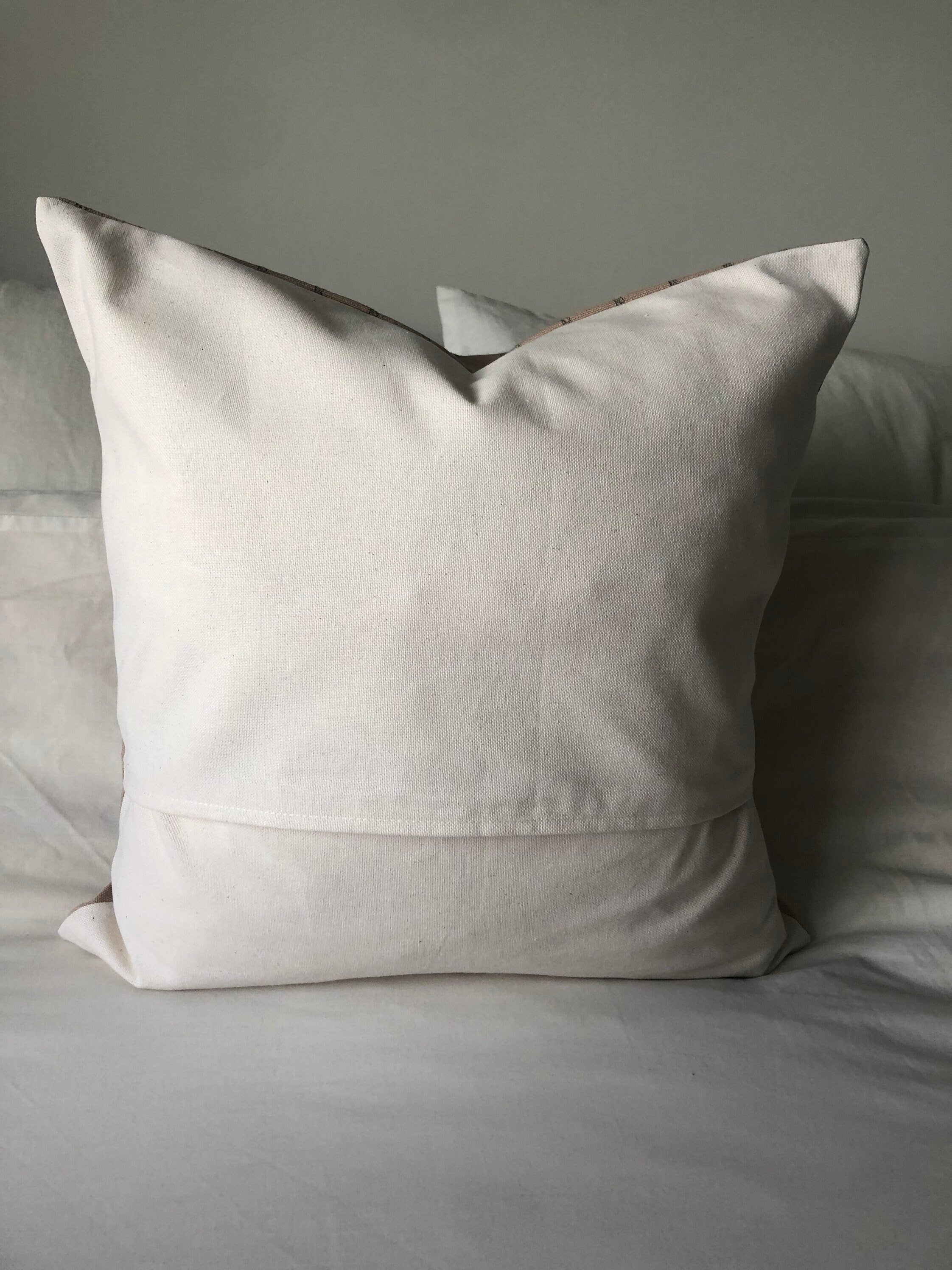 Brown Striped Cotton Cushion Cover: Bohemian Home Decor