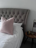 Pink Linen Pillow Cover, Blush Cushion, Minimal Home Decor