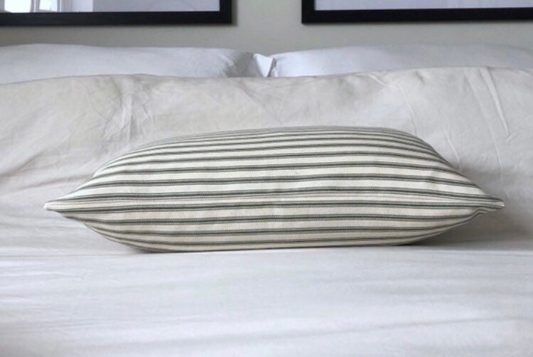 Olive green lumber pillow cover: envelope reverse cotton cushion