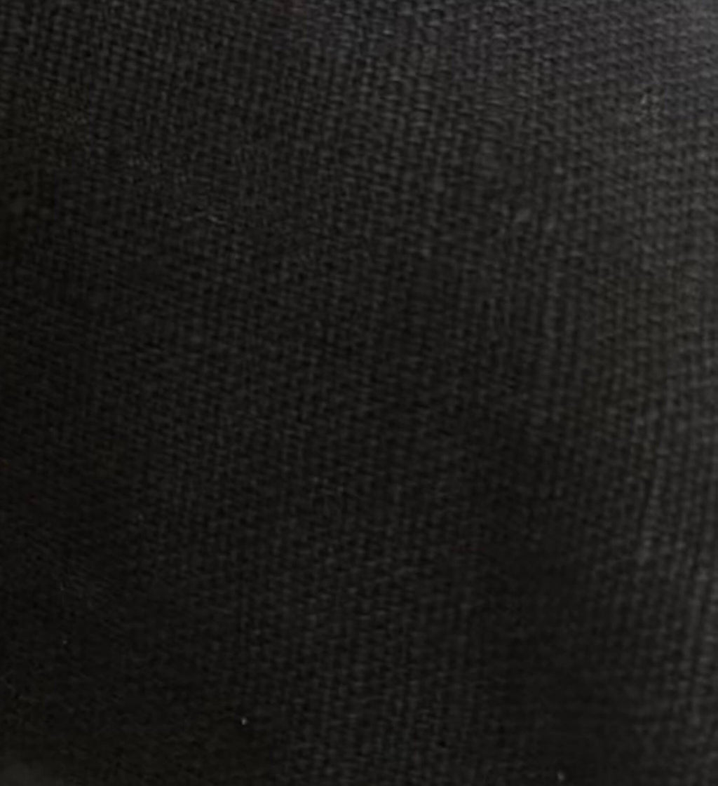Black French Linen Pillow Cover, Minimalist Cushion, Dark Home Decor
