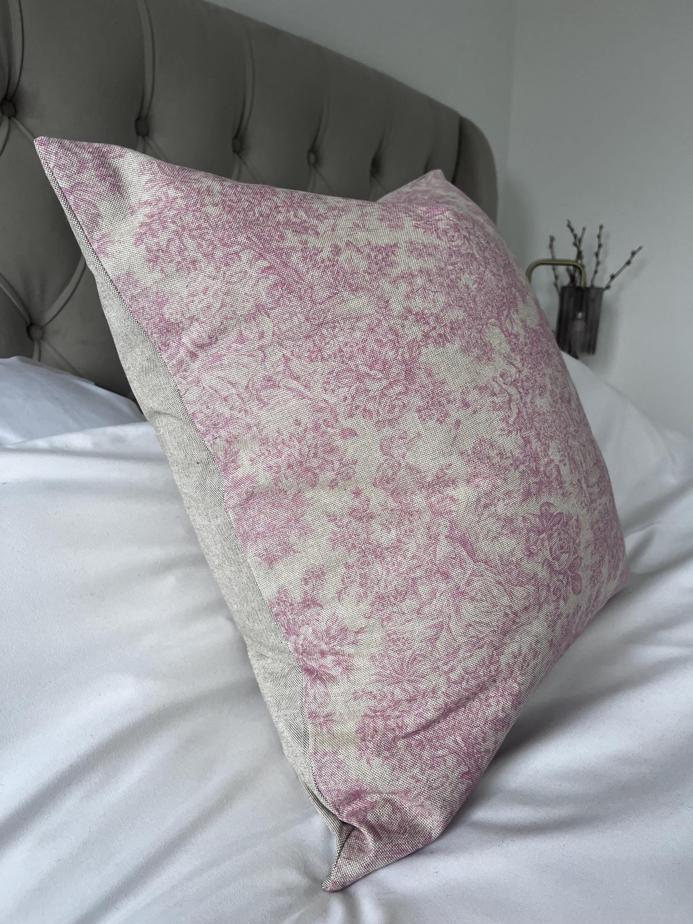 Dusty Pink Toile Cushion cover