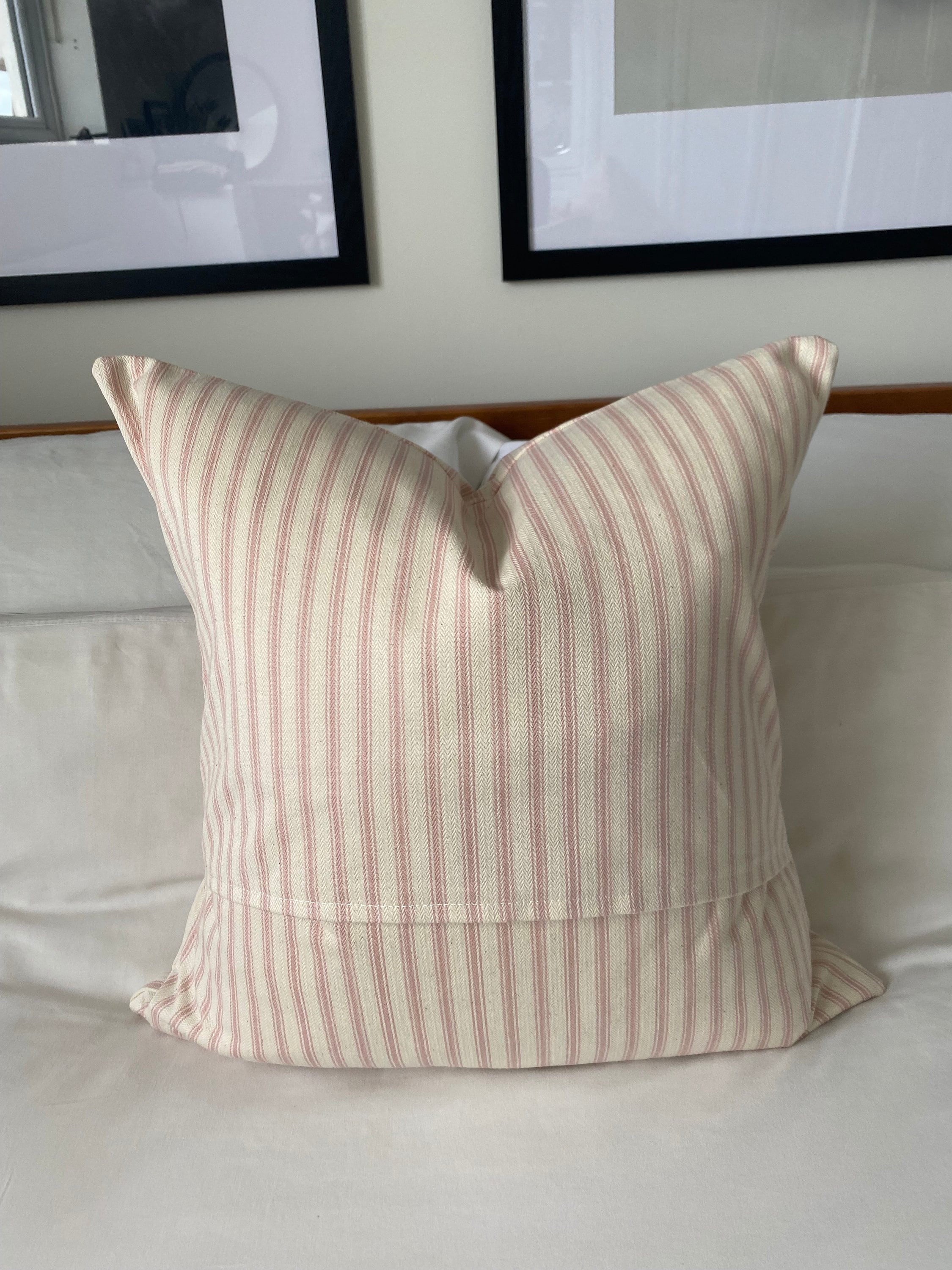 French country pillow cover, blush pink farmhouse cushion covers