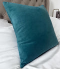 Teal Velvet Cushion Cover, Luxury Decorative Pillow, modern home decor