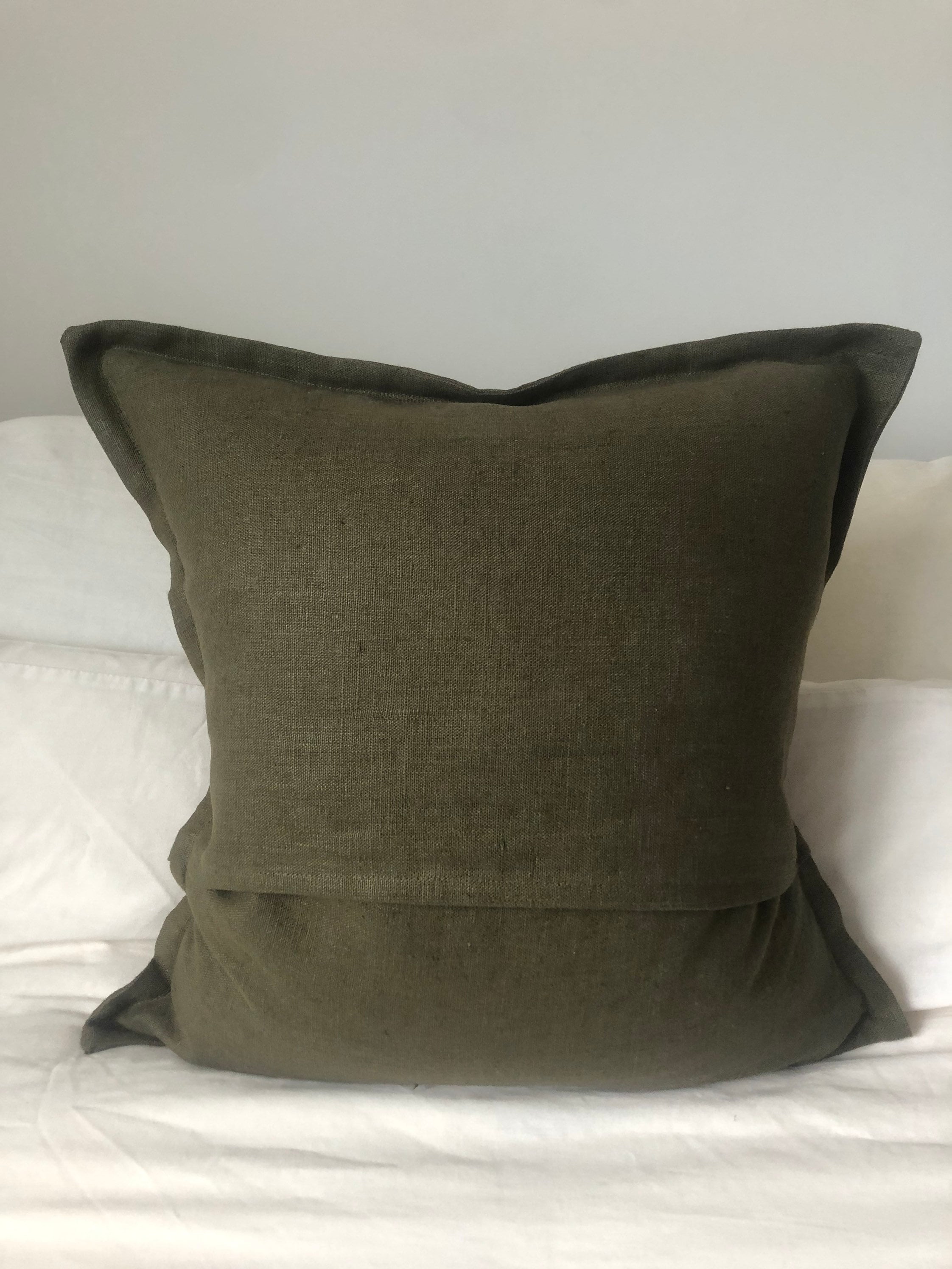 French farmhouse cushion covers, olive green linen pillows, vintage home decor, living room decor