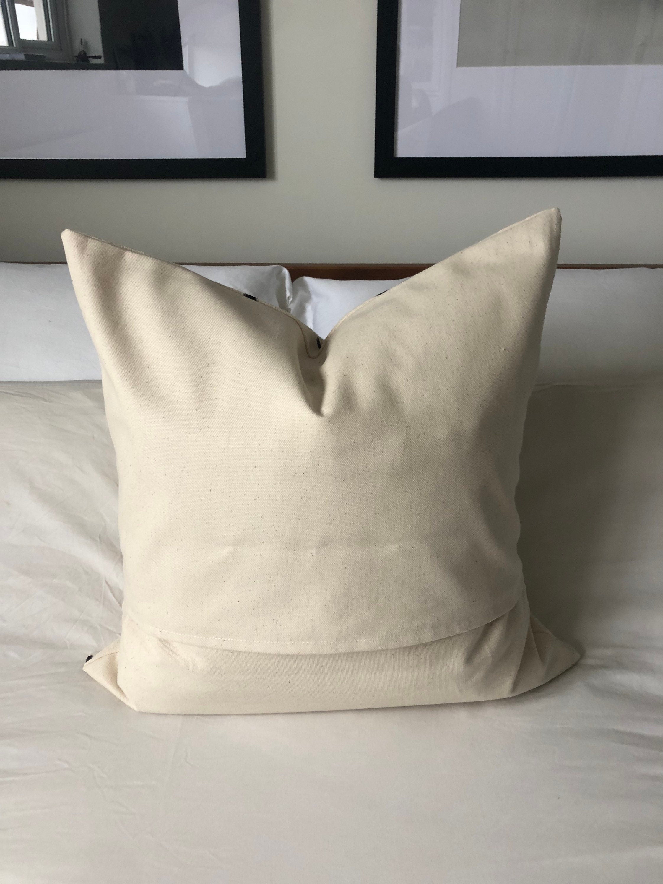 Handwoven Geometric Pillow Cover, Eclectic Home Decor