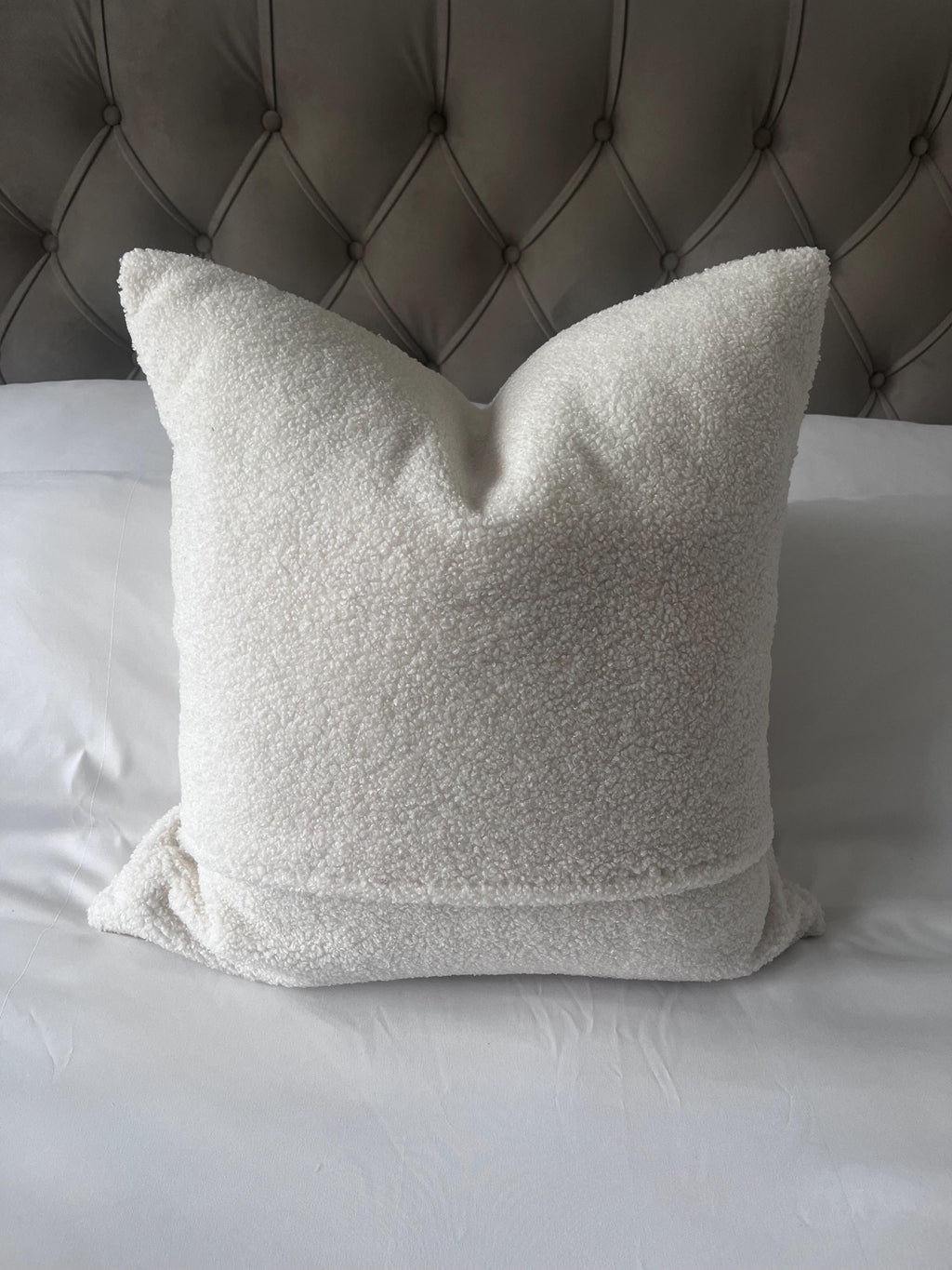 Boucle pillow cover, textured neutal cushions, off white cushion covers