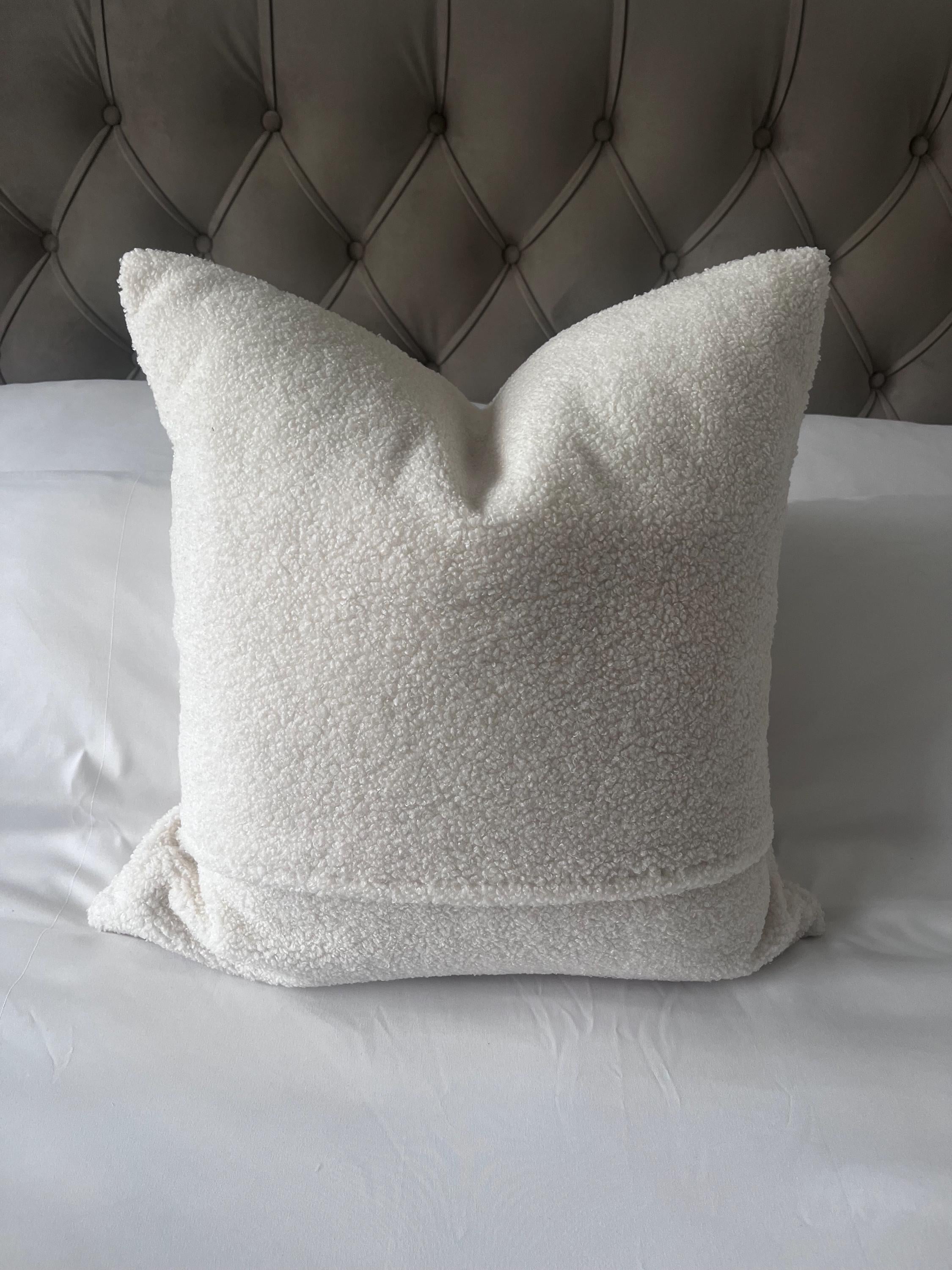 Boucle pillow cover, textured neutal cushions, off white cushion covers