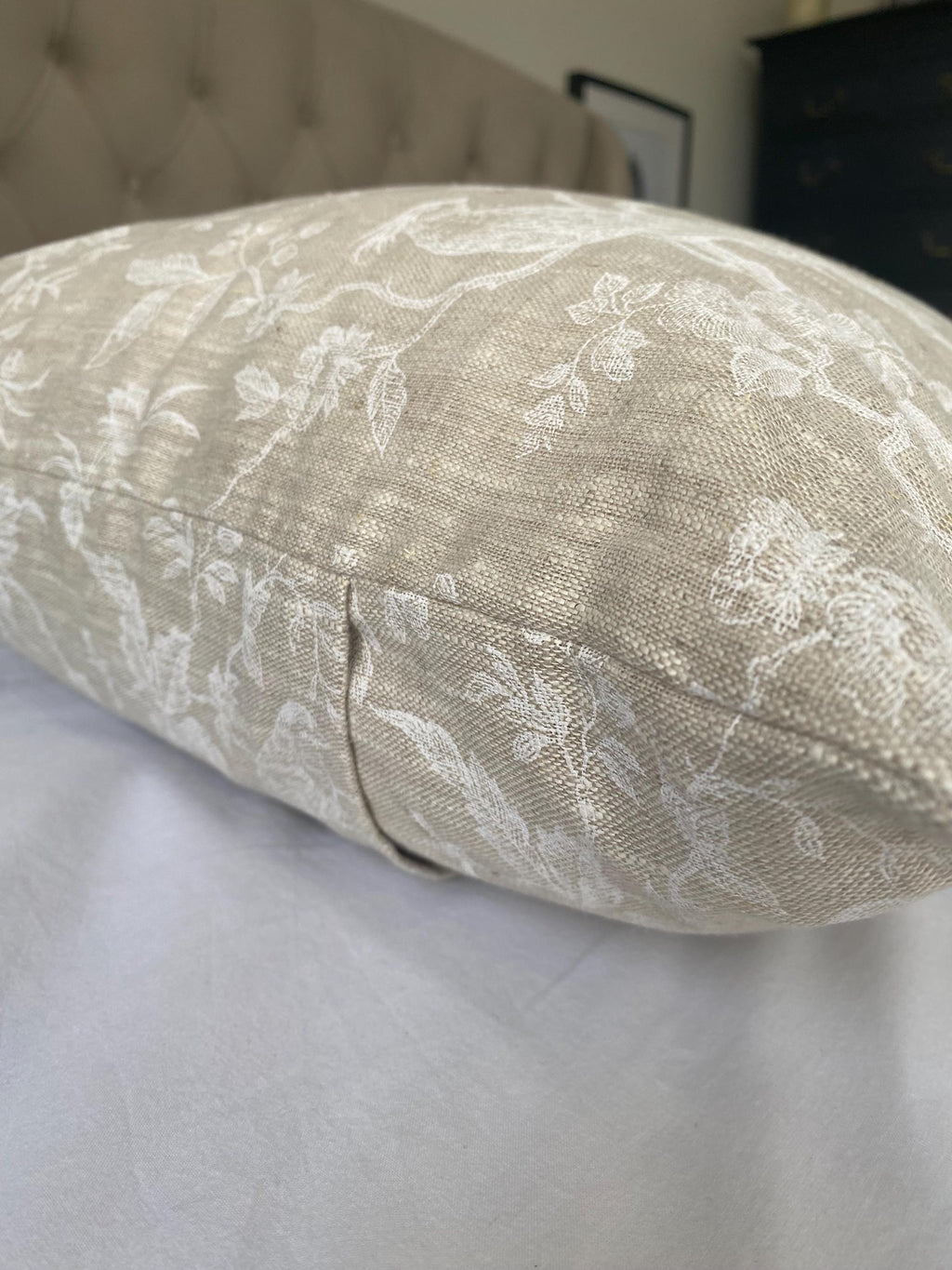 French linen pillow cover, neutral cushions, vintage home decor, farmhouse scatter cushions
