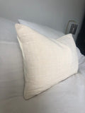 Neutral Textured Cotton Pillow Cover: Bohemian Home Decor