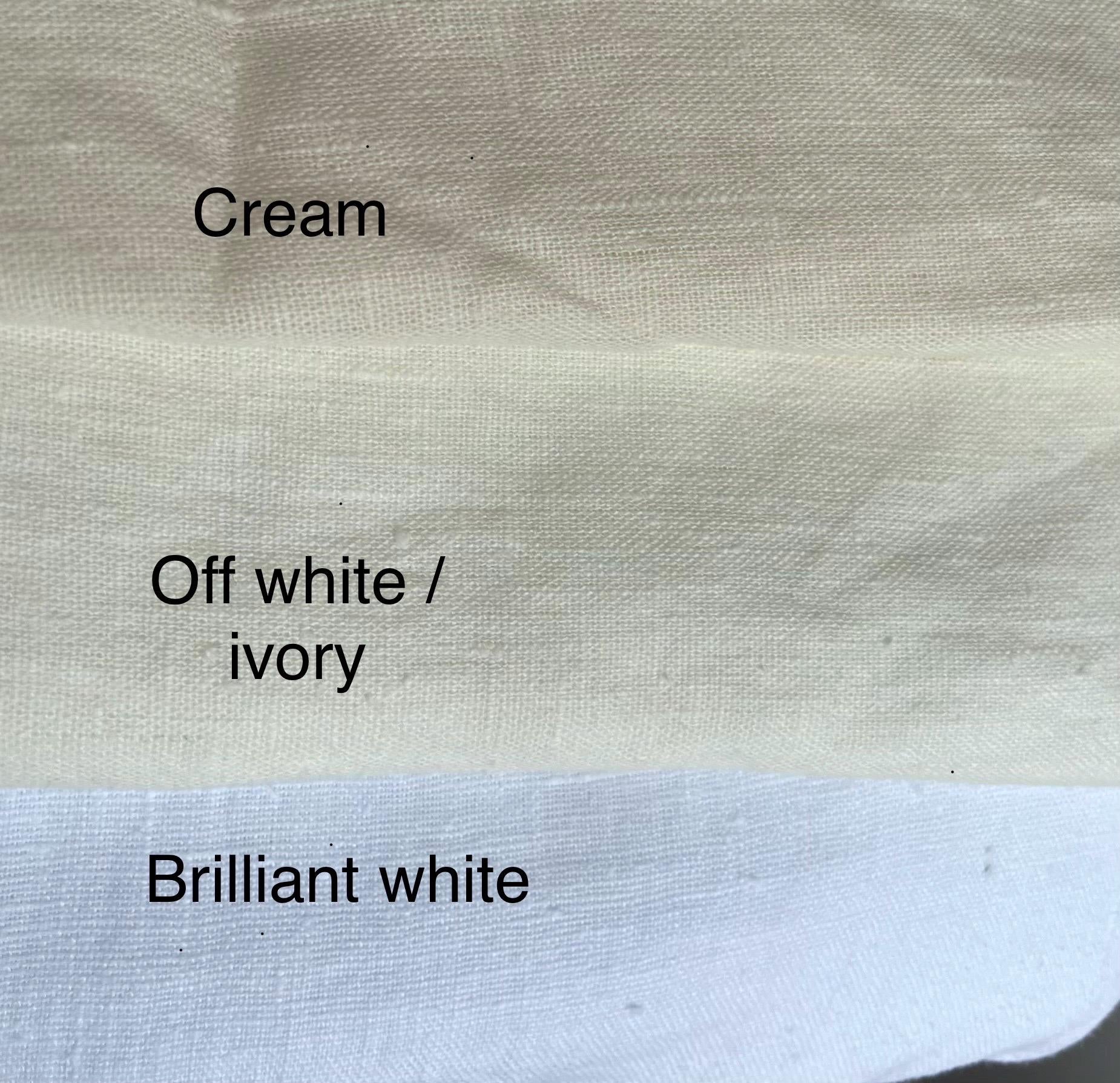 off white linen cusion cover, with envelope reverse