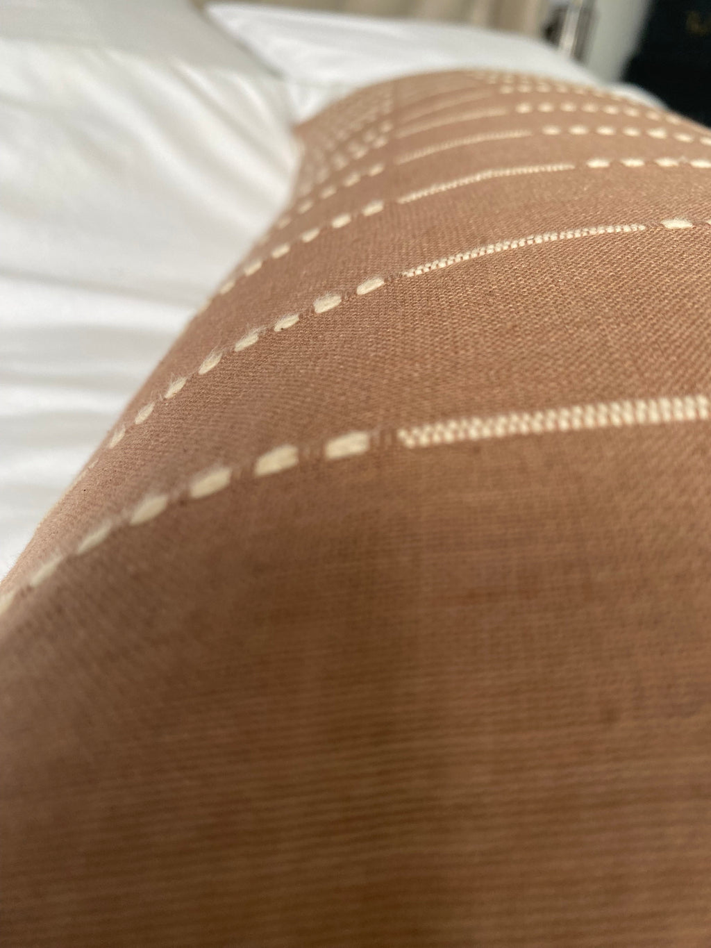 Tan brown bolster cushion cover, light brown long lumbar pillow cover