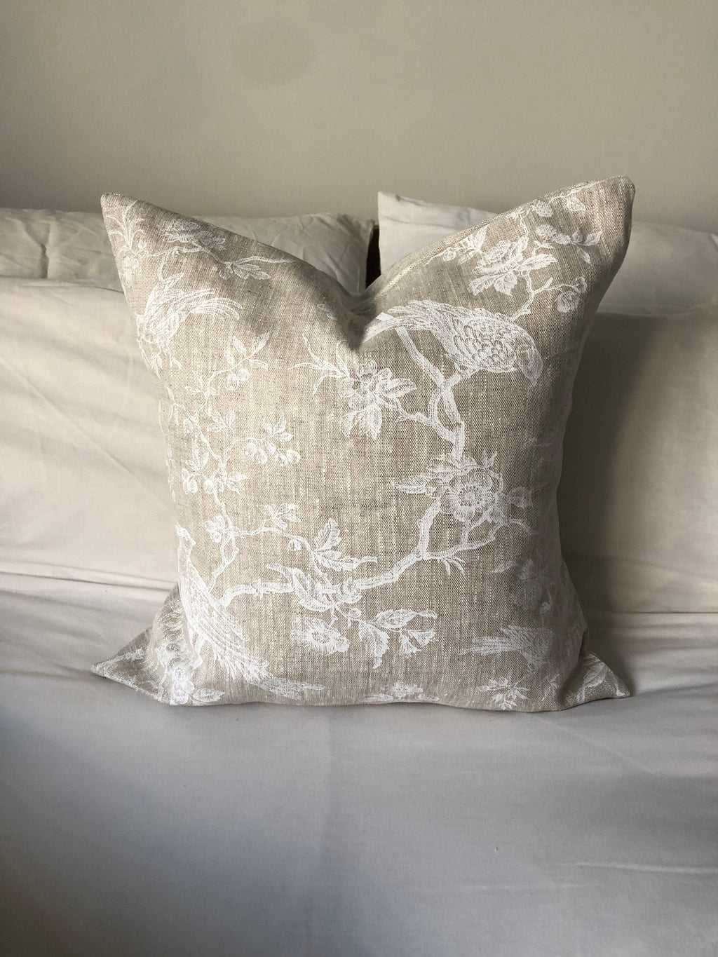 French Country linen cushion covers, vintage pillows with envelope reverse