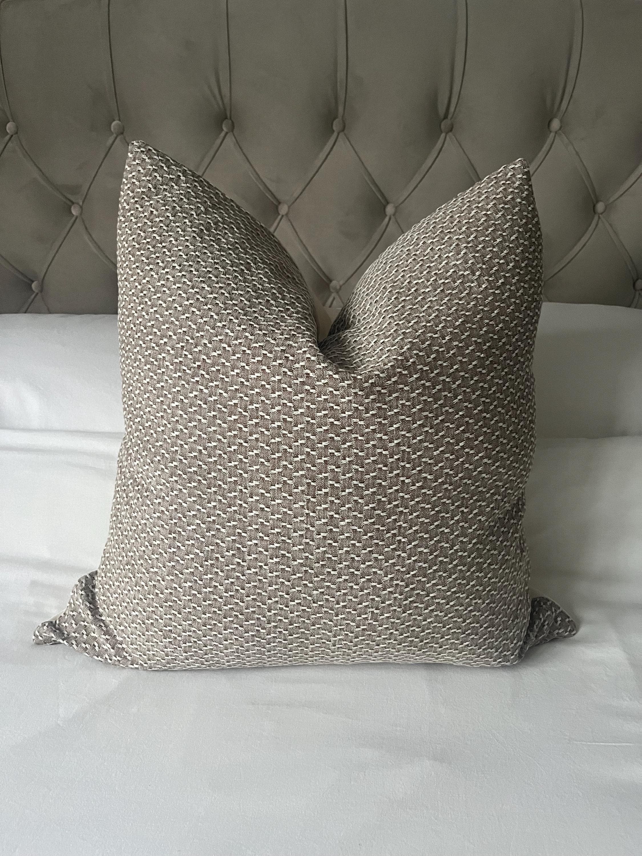 Neutral textured pillow covers, handwoven cushion covers, autumnal home decor