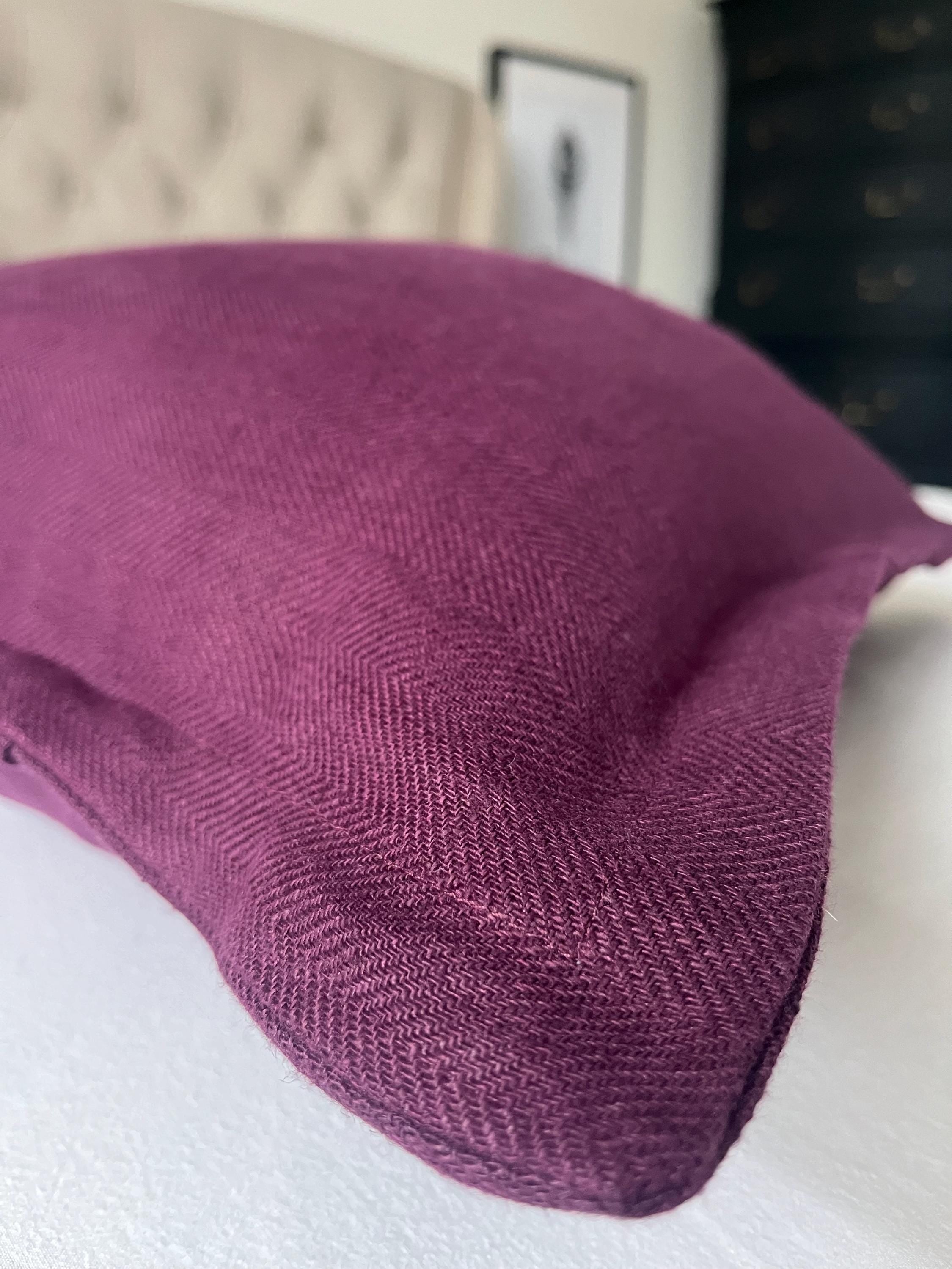 Aubergine Pillow Covers, dark Purple throw cushion covers, with an envelope reverse