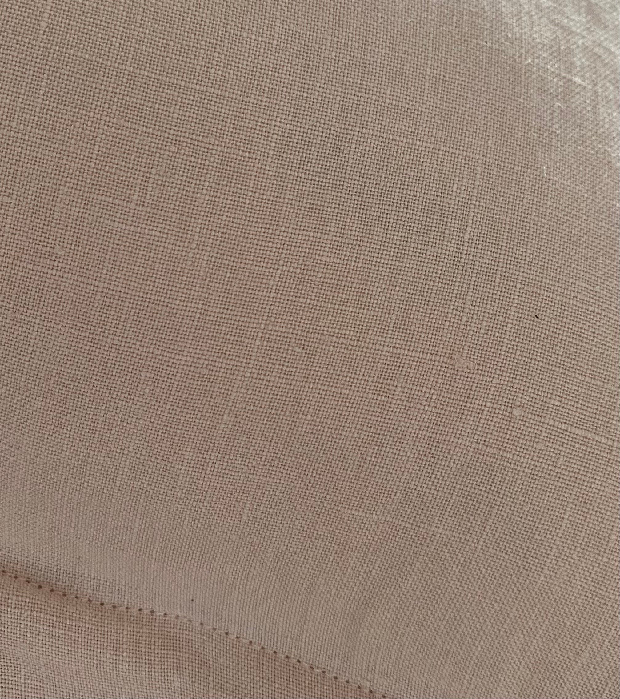 Blush Pink Linen Pillow Cover: Vintage French Farmhouse peach Cushion
