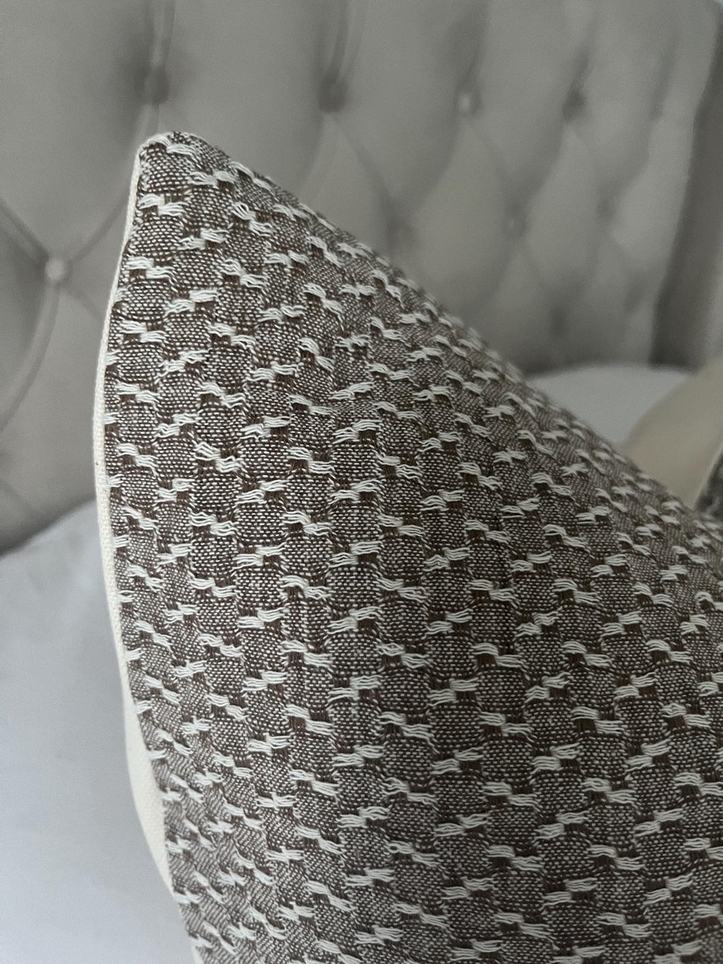 Neutral textured pillow covers, handwoven cushion covers, autumnal home decor