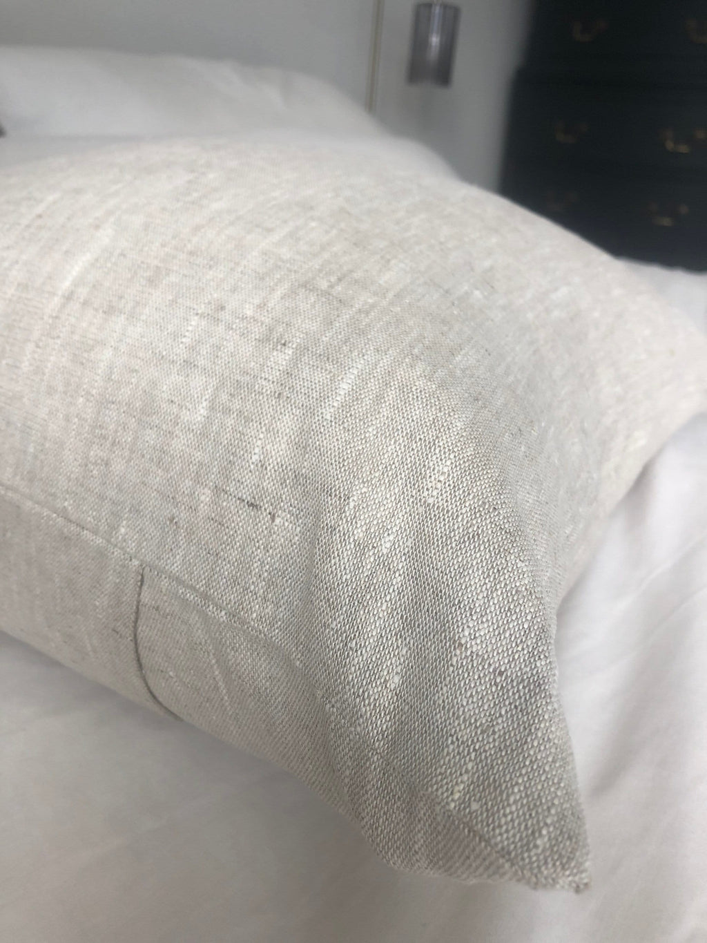 Neutral French Linen Cushion Cover, Farmhouse Pillow throws